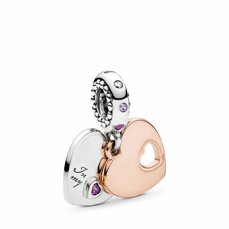 Pandora Two Hearts Dangle Charm Egypt OW0513986